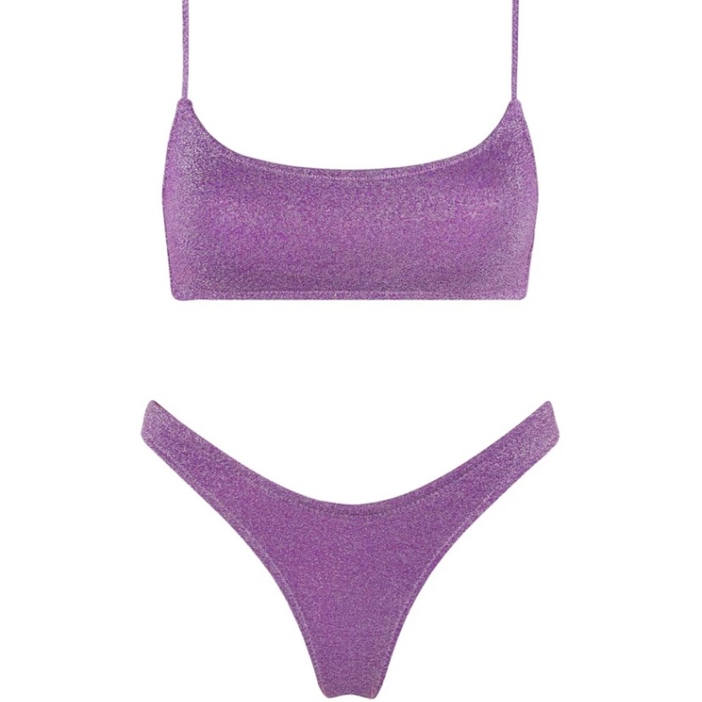 NWT Triangl Mica bikini in violet sparkle small